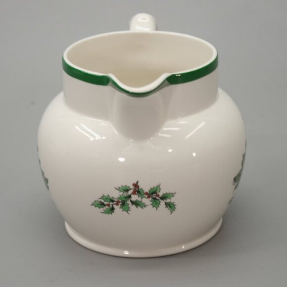 Spode 24 oz Pitcher Juice Water Milk Sauce Jug Christmas Tree England - S3324-T - Picture 4 of 10